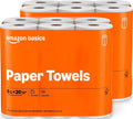 Amazon Basics 2-Ply Flex-Sheets Paper Towels, 12 Basics Rolls = 40 Regular Rolls, Everyday Value with 150 Sheets per Roll, Packaging May Vary