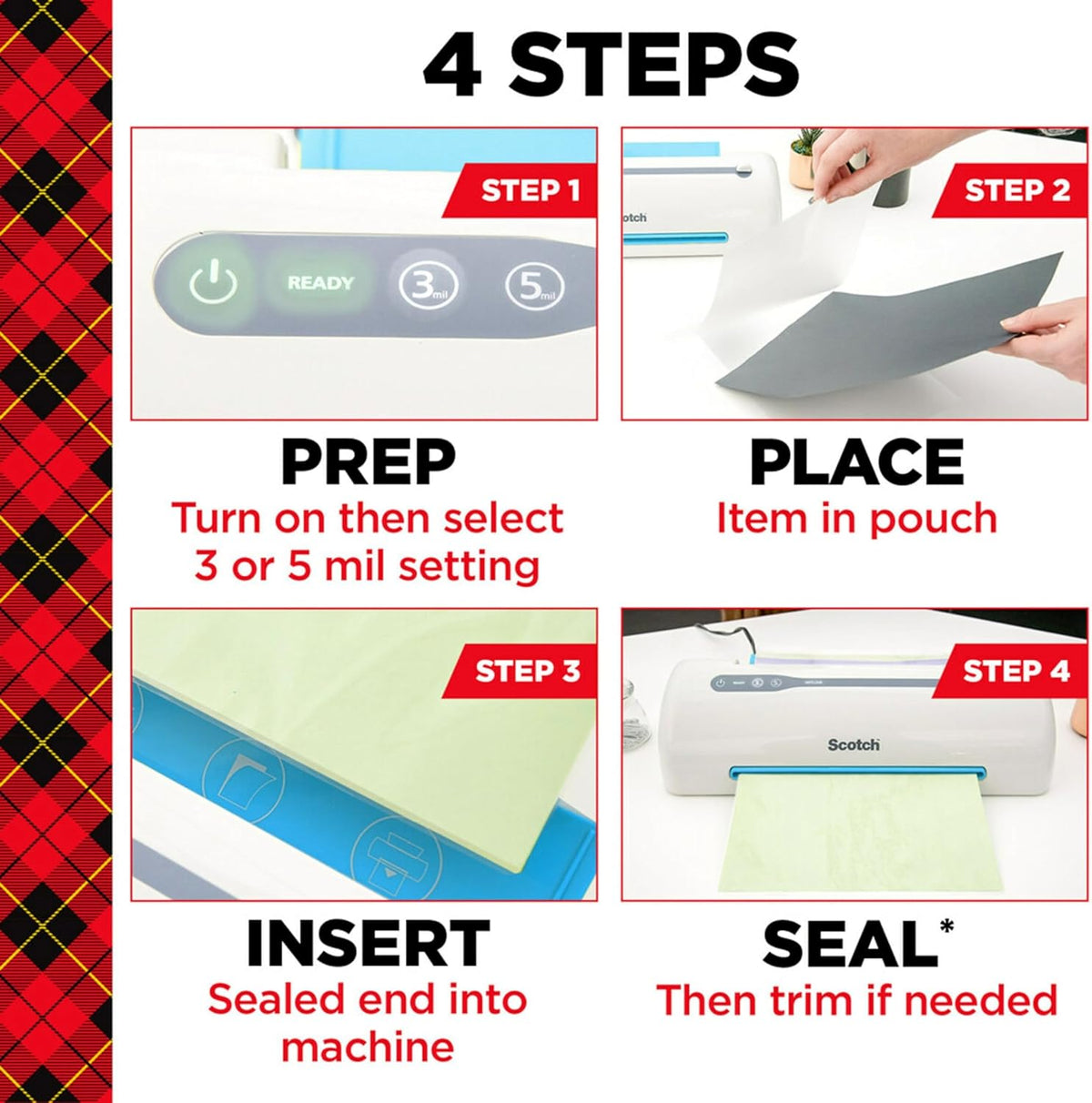 Scotch Thermal Laminating Pouches, 200 Count, Clear, 3 mil., Ideal Office or School Supplies, Fits Letter Sized Paper (8.9 in. ÌÑ 11.4 in.)
