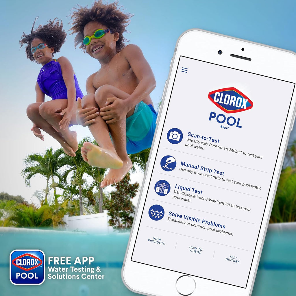 Cloroxå¨ Pool&Spa‰ã¢ Shock Clear, for Crystal Clear Swimming Pool Water, Swim-ready in 15 minutes, Suitable for vinyl pools (6-Pack)
