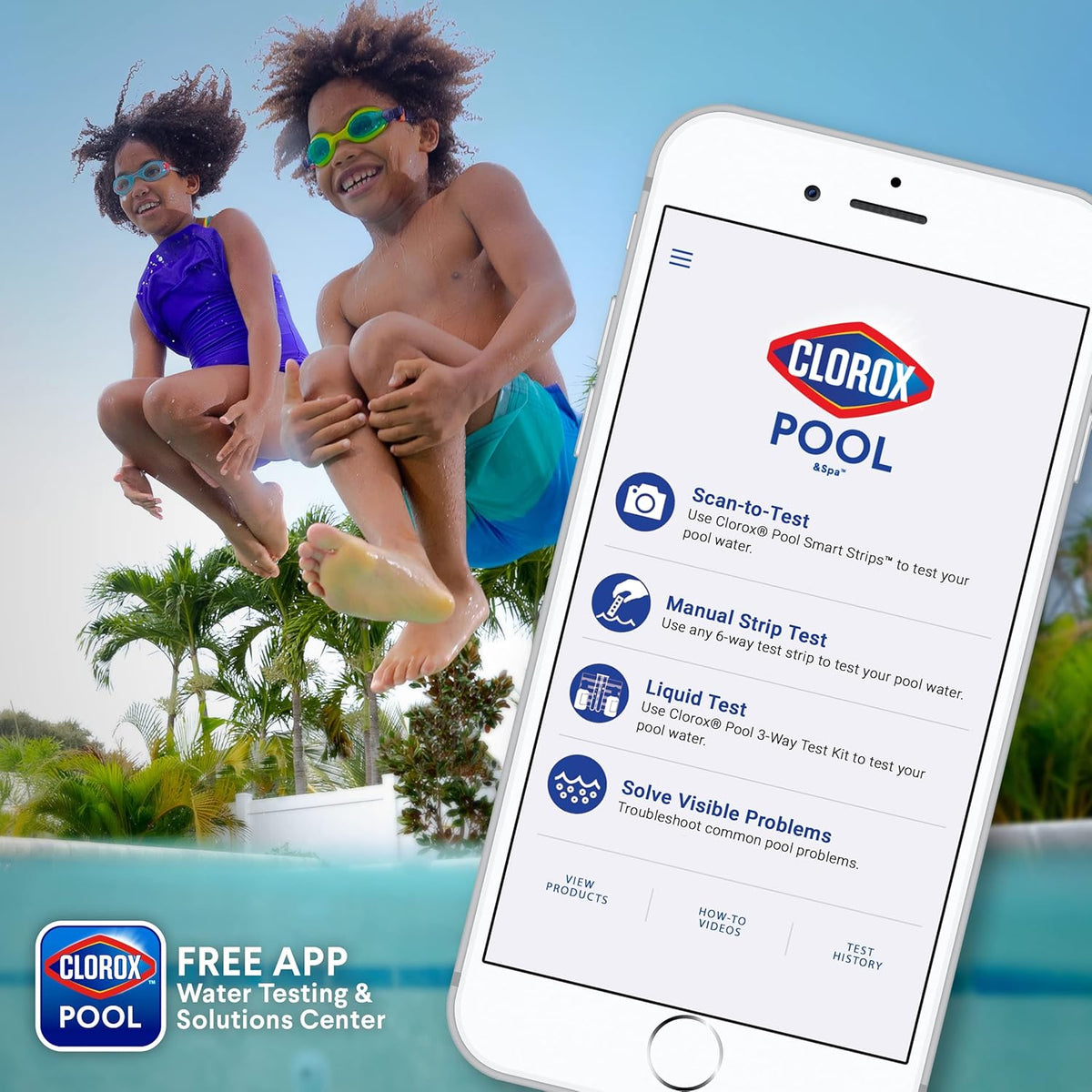 Cloroxå¨ Pool&Spa‰ã¢ Shock Clear, for Crystal Clear Swimming Pool Water, Swim-ready in 15 minutes, Suitable for vinyl pools (6-Pack)