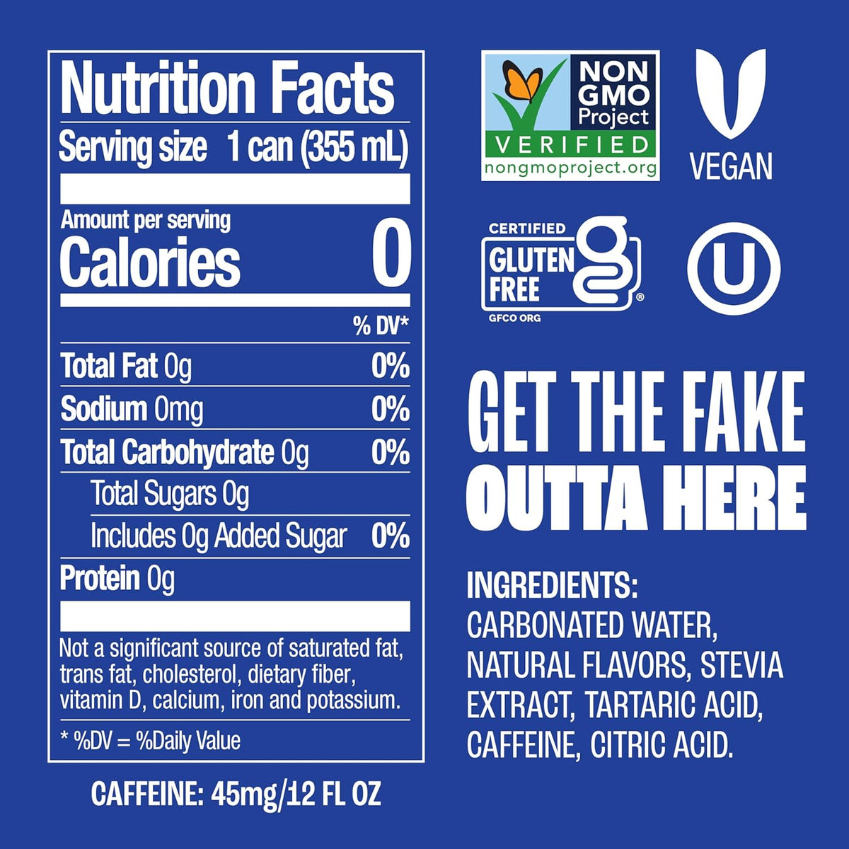 Zevia Zero Sugar Soda, Cola, 12 oz Cans (24-Pack) ‰ÛÒ Naturally Sweetened, Zero Calorie Sugar Free Soda - Non-GMO Project Verified, Gluten-Free, Vegan