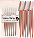 Kitsch Dermaplane Razor for Women Face ‰ÛÒ Face Razors for Women & Men, Eye Brow Razors & Face Shaver ‰ÛÒ Exfoliating Facial Razor & Dermaplaner as Skin Care Tool for Smoother Skin - Terracotta, 6 pcs