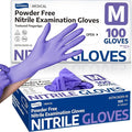 Supmedic Medical Soft Max‰ã¢ Nitrile Disposable Gloves, 100 Ct Latex-Free Powder-Free Food Safe Cooking Cleaning Lab Exam Glove