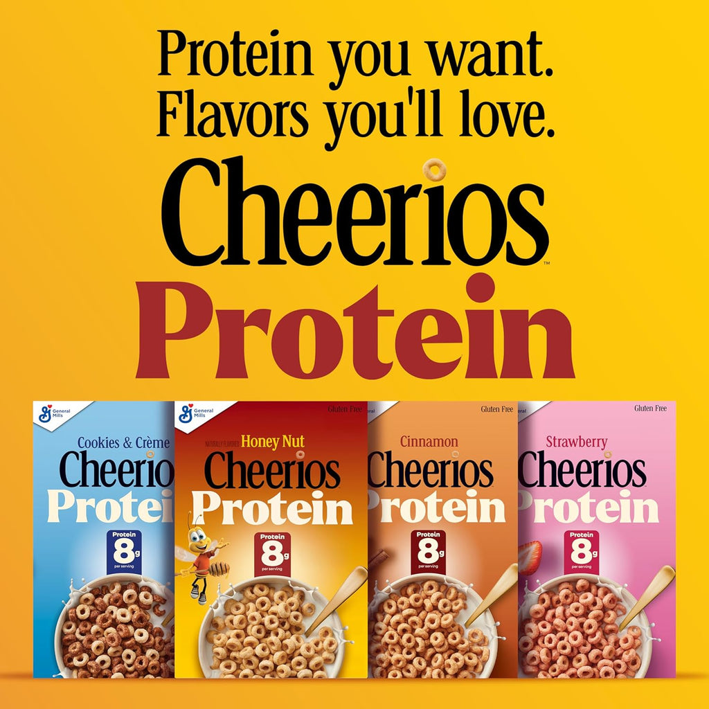 Cheerios Protein Cereal, Cookies and Cr̬me, 8g Protein, Family Size, 15 oz