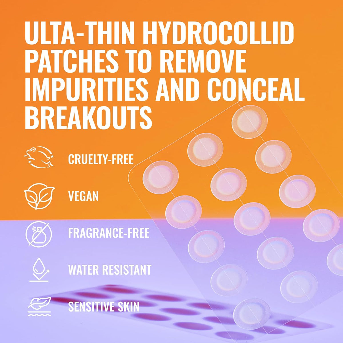 Good Molecules Pimple Patches for Face, 60 Pack ‰ÛÒ Ultra-Thin Hydrocolloid Acne & Zit Patches, Invisible Under Makeup, Clinically Tested Acne Spot Treatment