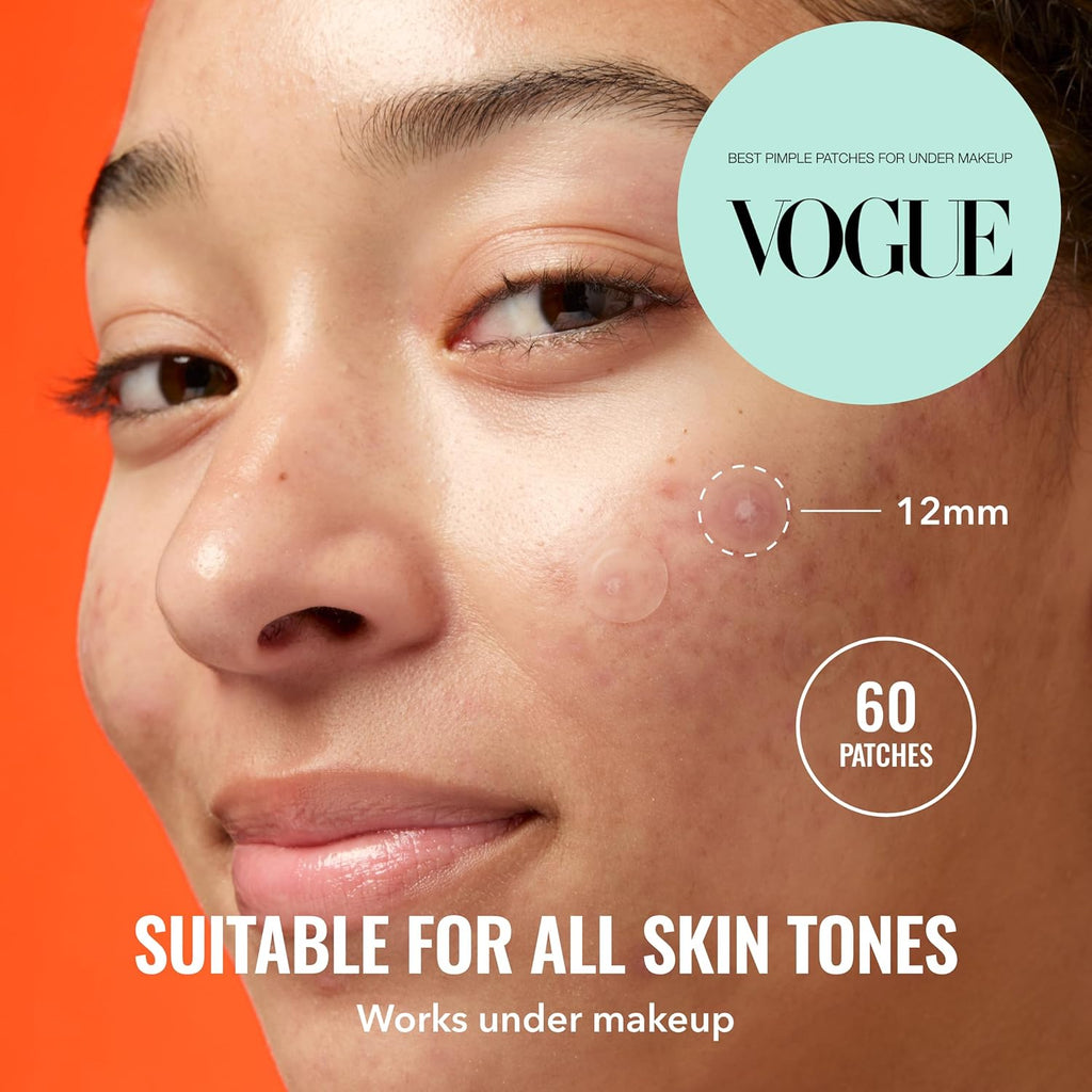 Good Molecules Pimple Patches for Face, 60 Pack ‰ÛÒ Ultra-Thin Hydrocolloid Acne & Zit Patches, Invisible Under Makeup, Clinically Tested Acne Spot Treatment