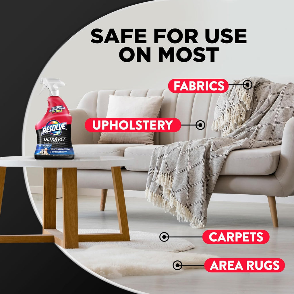 Resolve Ultra Pet Carpet Cleaner Spray ‰ÛÒ for Removal of Pet Stains & Odors, 32oz