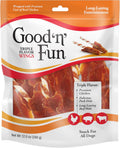 Good ‰Û÷n‰۪ Fun Triple Flavor Wings Chews for All Dogs, 12 Ounces, Treat Your Dog to Long-Lasting Chews Made from Chicken, Pork Hide and Beef Hide