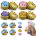 4PCS Dumpling Squeeze Toys, Squishy Mystery Box, Relief for Desk Decor,Cute Squishy Toys, Sensory Fidget Toys for Anxiety Relief, Party Favors Birthday Gifts & Desk