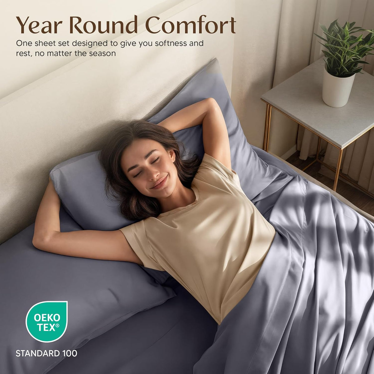 Utopia Bedding Queen Size Sheet Set ‰ÛÒ 4 Piece Bed Sheets, Soft and Breathable Microfiber, Includes 1 Fitted Sheet, 1 Flat Sheet and 2 Pillowcases ‰ÛÒ Oeko Tex (Grey)
