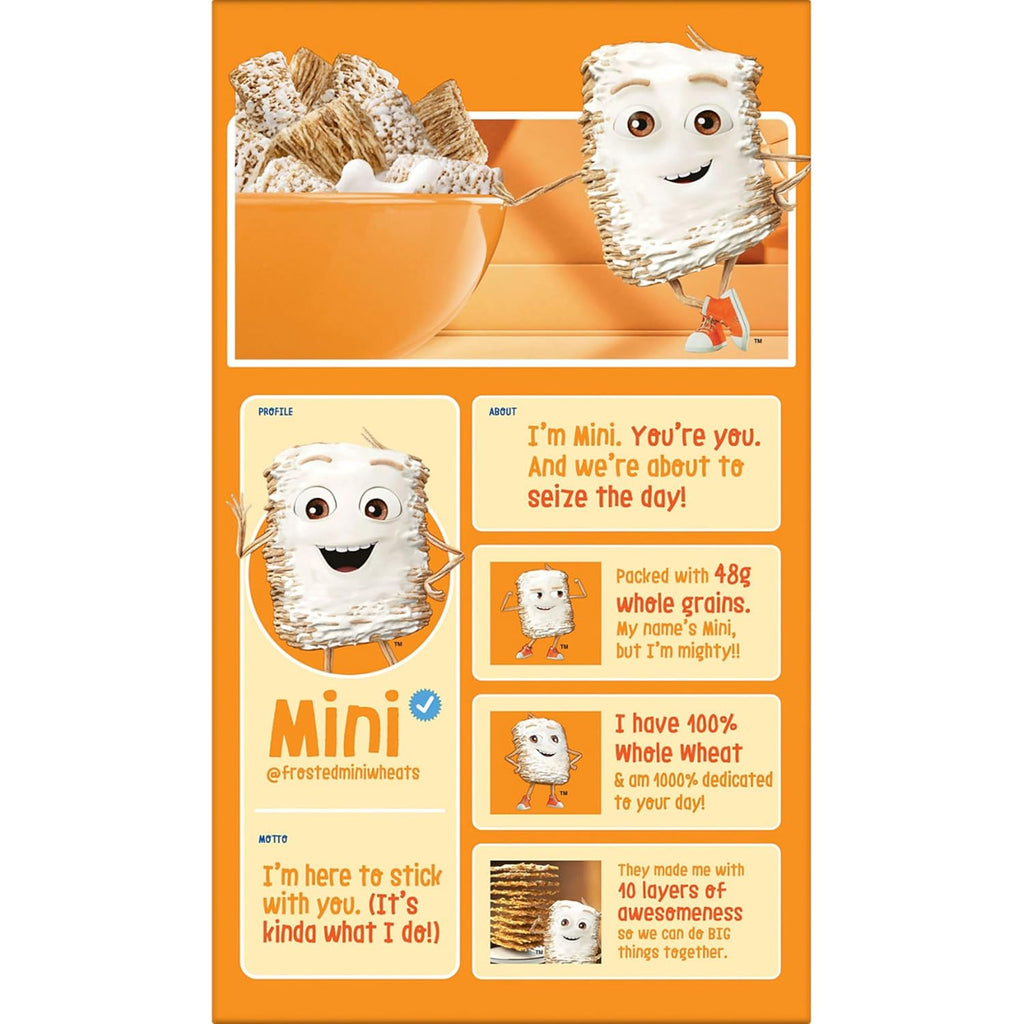 Kellogg‰۪s Frosted Mini-Wheats Breakfast Cereal, High Fiber, 48g Whole Grain, Giant Size, 29.5 oz