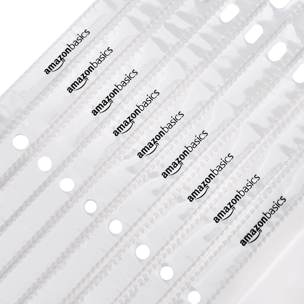 Amazon Basics Sheet Protectors for 3 Ring Binder, Heavyweight, Acid-Free, Clear Plastic Sleeves, Letter Size, 8.5 x 11 Inch, 100-Pack