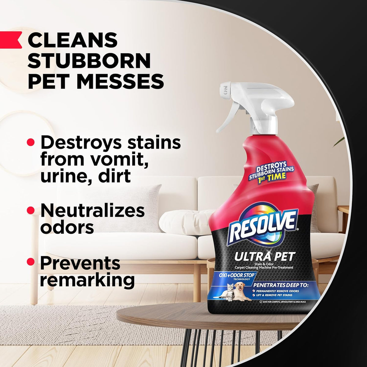 Resolve Ultra Pet Carpet Cleaner Spray ‰ÛÒ for Removal of Pet Stains & Odors, 32oz
